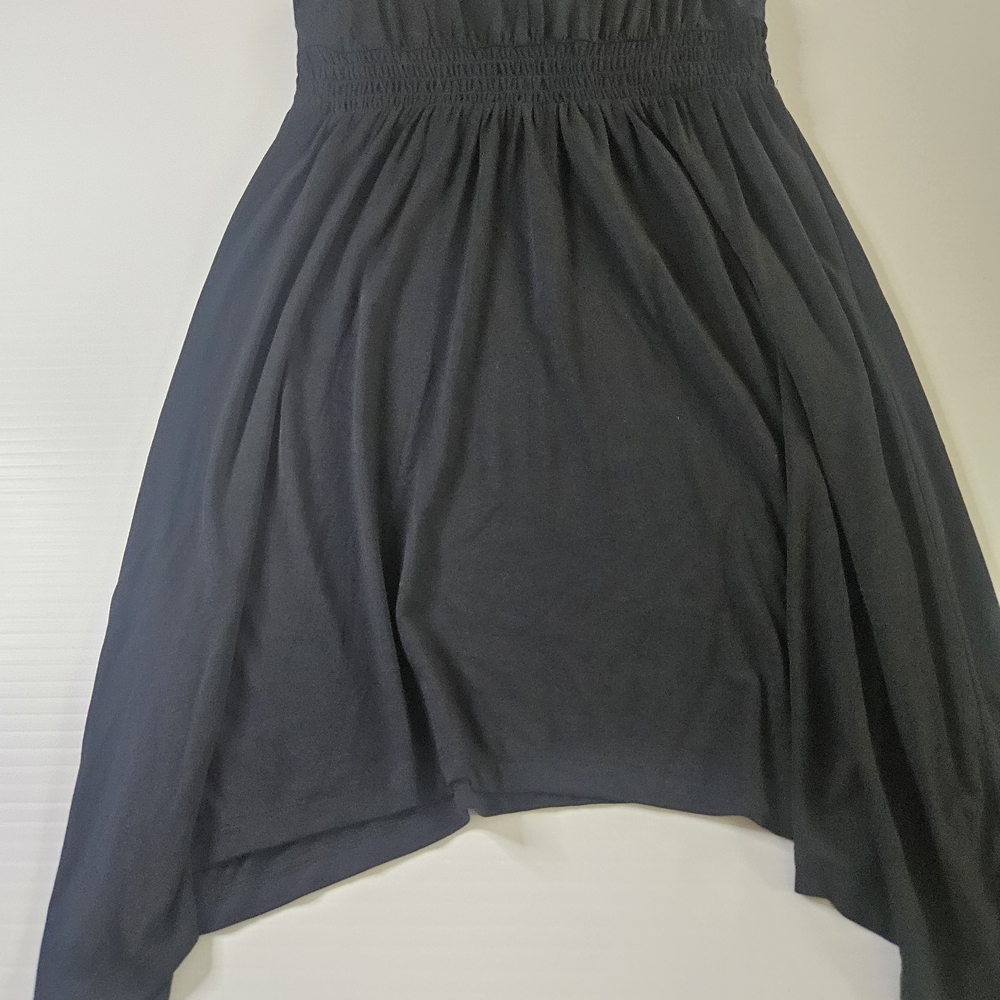 Soma Women's Black Midi Dress with Smocked Waist - Picture 3 of 7
